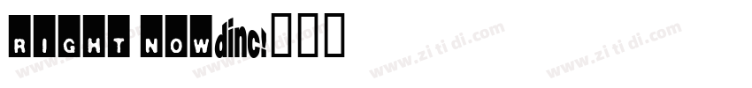 Right now字体转换